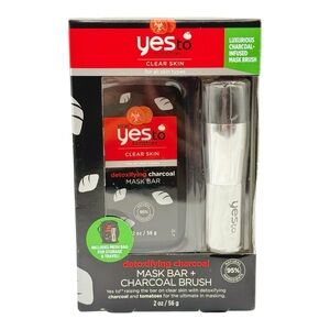 Yes To Tomatoes Detoxifying Charcoal Mask Bar + Charcoal Brush
